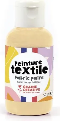 Image de Peinture Textile Argent 50ml - Graine Creative