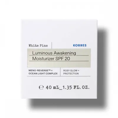 Zdjęcie produktu dla Korres White Pine Luminous Awakening Krem nawilżający SPF 20, 40 ml