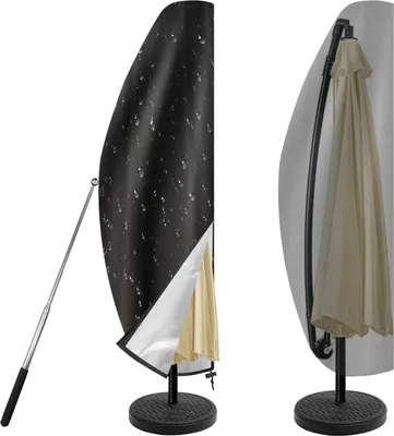 Produktbild von Schutzhülle für Sonnenschirm, wasserdicht, 420D Oxford Stoff, UV-Schutz, 265 x 40/70/50 cm, für Garten