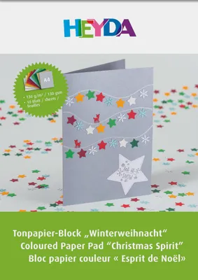 Image de Heyda 2047153 Bloc de papier d'argileA410Bl Noël