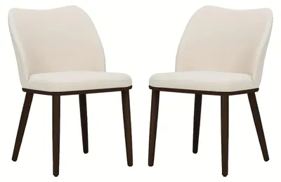Zdjęcie produktu dla Nowoczesne krzesła do jadalni - zestaw krzeseł - krzesła designerskie - krzesła do jadalni z tworzywa sztucznego - krzesła w kolorze beżowym