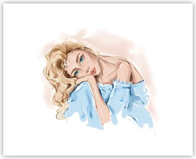 Produktbild von Poster - Poster ohne Rahmen - Nachdenklich Frau Blond - 50x40 cm - Wand Bild - Wanddeko - Wandbilder - Kunstposter - Wandposter - Bilder - Kunstdruck - Wanddekoration - Wandbild - P2XAA50x40-5083