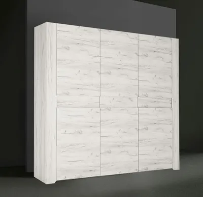 Immagine prodotto di Armadio giovanile armadio rovere bianco 3 ante 220 cm