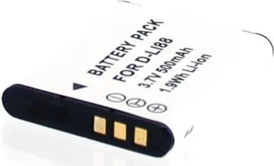Produktbild von Akku für Sanyo Xacti VPC-CG21 Li-Ion 3,7 Volt 620 mAh schwarz.