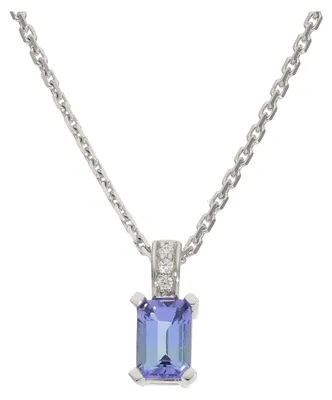 Produktbild von Kettenanhänger Weißgold 585 Tansanit JL10-02-1576 JuwelmaLux