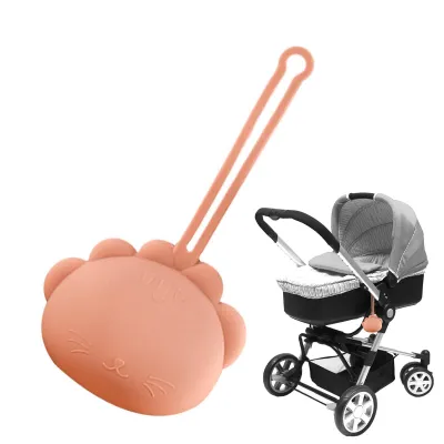 Produktbild von Tragbarer Silikon-Schnullerhalter in Tierform für Babys