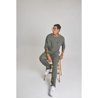 Obrázek produktu pro Pánské tepláky ležérní kalhoty T-Shirt Oversize L Khaki