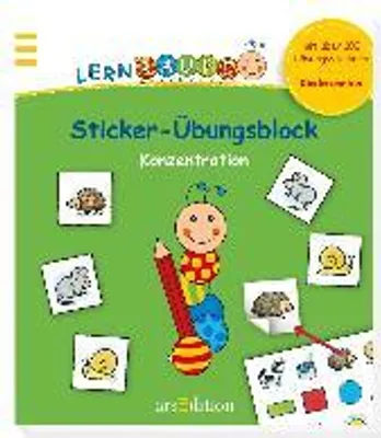 Produktbild von Lernraupe - Sticker-Übungsblock Konzentration