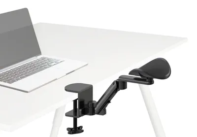 Produktbild von hjh OFFICE Armstütze Aluminium, Stahl RELEX RT1 Armauflage Handgelenkauflage für Schreibtisch, Ergonomische Arm-/Handgelenkstütze