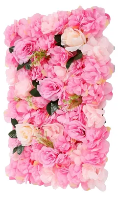 Produktbild von Blumenwandpaneele, künstliche Seidenrosen, langlebige Dekoration, Rosa