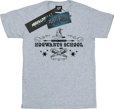 Produktbild von Harry Potter - "Hogwarts First Year" T-Shirt für Damen BI26603 (XL) (Grau)
