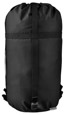 Produktbild von Kompressionsbeutel – Schlafsackbeutel – Platzsparend – Wasserabweisendes Material – L 26 x 26 x 45 cm – Schwarz