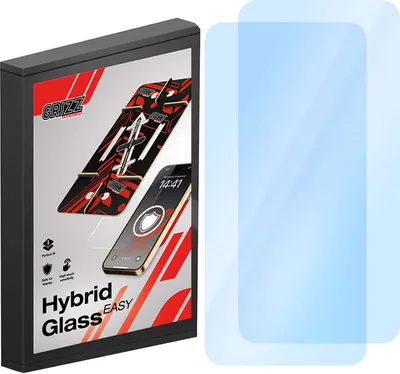 Produktbild von 2x Bildschirmglas für Galaxy S24, Grizz HybridGlass Easy mit Applikator