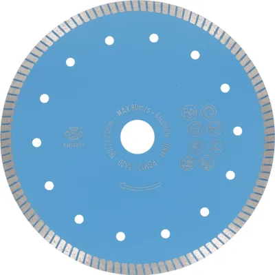 Produktbild von PRODIAMANT Diamanttrennscheibe 180mm Fliese, Naturstein F33 Bohrung 30/25,4mm