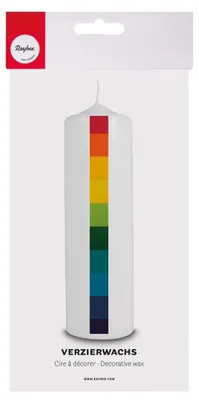 Wachsfarbfolien-Set, Regenbogen, 10x5 cm, 10 Farben
