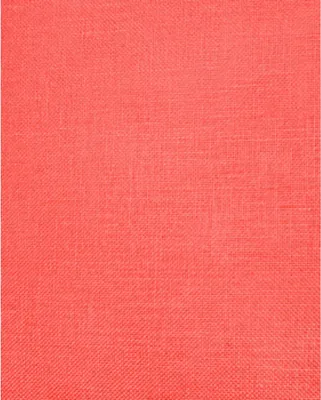 Imagen del producto de Tela de trama uniforme Permin Linen, precortada, 28 ct., color 076, tono 243 Riviera Coral, tela para bordado, 100% lino, 46x46 cm