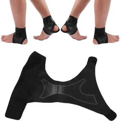 Produktbild von Verstelbare Fußschiene - Fußgelenksstütze - Sport - Hielunterstützung - Fußschienenbandage - Honigraatdesign - Enkelstütze