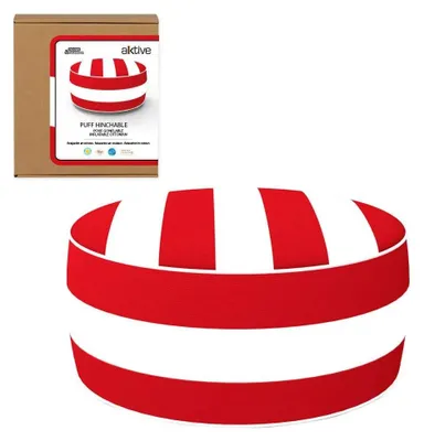 Productafbeelding van Opblaasbare, waterdichte opbergkist, rood/wit, 53 x 23 cm. Rood/wit, 53 x 23 cm