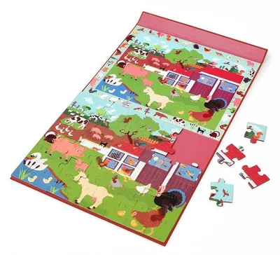 Image de SCRATCH 2-in-1-Magnetpuzzle - Entdeckungsspiel - Bauernhof