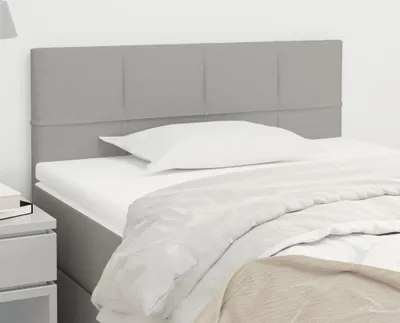 Produktbild von [Home] Kopfteil Hellgrau 90x5x78/88 cm Stoff , Neue Mode 2024 im häuslichen Leben
