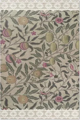 Produktbild von Obst von William Morris – Vinylteppich – 100x150 cm – Indoor Teppich – Flur – Pflegeleicht – Modern