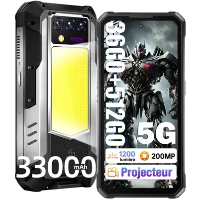 Image de OUKITEL WP100 Titan丨Android 14 Mobile丨5G Smartphone丨36Go+512Go丨6.8" FHD+丨33000mAh 66W丨200MP Projecteur Téléphone Portable Incassable