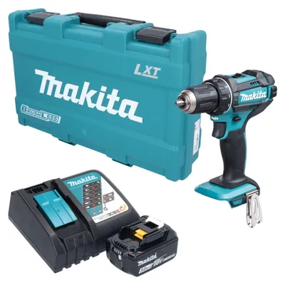 Image de Perceuse-visseuse sans fil Makita DDF 482 RF1K 18 V 62 Nm + 1 batterie 3,0 Ah + chargeur + mallette