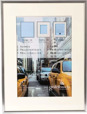 Image de Goldbuch Cadre photo en plastique Puro 30x40 cm argent