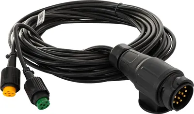Produktbild von MANTES Anhängerkabelbaum 7 m 13 polig Stecker 12 V 2x 5 Pin Bajonett für Anhänger Beleuchtung Kabelsatz für Anhänger und Nutzfahrzeuge