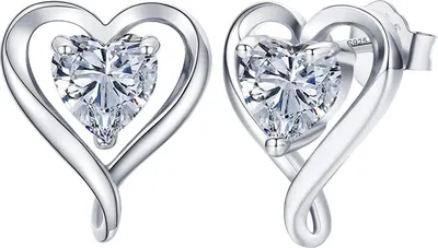Image de LAVUMO Boucles d'oreilles dames argent 925 or rose Set cadeau avec zirconium