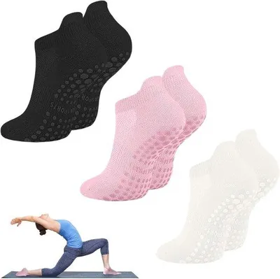 Produktbild von Famanu Antislip-Socken mit Handgriffen - für Damen, Yoga, Fitness und Training