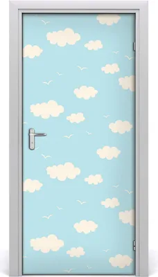 Produktbild von Tulup Türaufkleber 95x205 cm Dekorative Aufkleber Selbstklebend Wasserdichte Tapete Abnehmbar Schlafzimmer Wohnzimmer Wohnkultur - Wandwolke