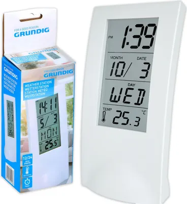 Produktbild von Wetterstation Uhr Thermometer Elektronischer Kalender Intern