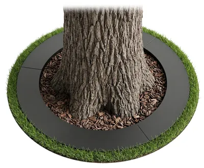 Baumschutzring aus Stahl, Ø 120 cm, anthrazit