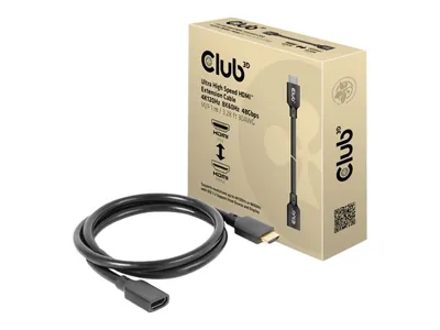 Produktbild von Club3D HDMI-Kabel 2.1 UHD-Verlängerungskabel 1 Meter St/Bu retail
