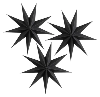 Produktbild von Papiersterne Weihnachtsstern 30cm 3 Stück Weiß 3D Faltsterne zum Aufhängen