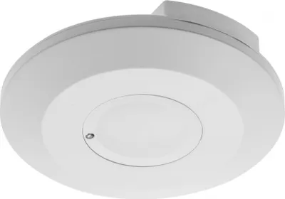 Zdjęcie produktu dla Czujnik mikrofalowy ruchu biały CM-3 1200W 240V kąt działania 360st zasięg 1-8m AE-CM3M00-00