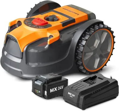 Produktbild von Roboter-Rasenmäher ohne Kabel für Gärten bis zu 200 m² mit intelligenter Kameranavigation und Lithium-Ionen-Akku