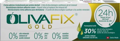 Produktbild von Prothesenhaftcreme OlivaFix Gold | mit wertvollem Olivenöl