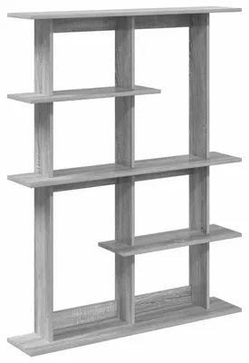 Imagen del producto de vidaXL Estantería de pared, color gris Sonoma, 102 x 20 x 130 cm, material de madera