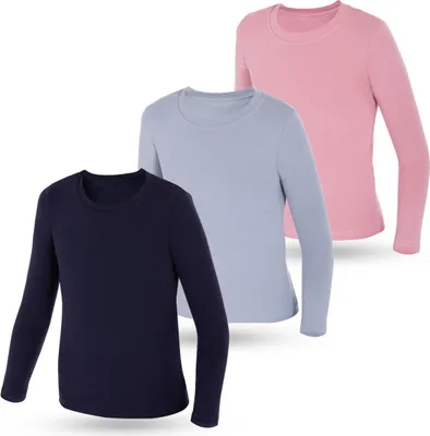 Produktbild von 3er Set Mädchen Langarmshirts - Basics - Mehrfarbig