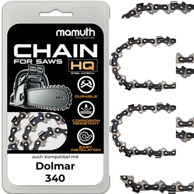 Immagine prodotto di 2x catena per motosega 40cm 1,1mm 3,8" 57TG per Dolmar 340