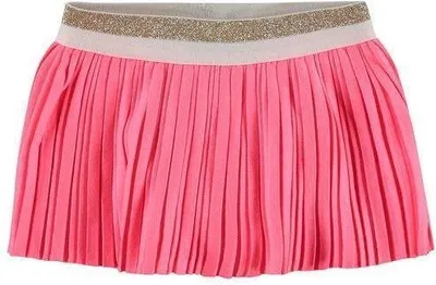 Produktbild von Noppies Babyrock für Mädchen, rosa, Größe 68, mit Plissees und Glitzer-Gummibund