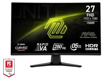 Obrázok produktu pre MSI MAG 274CXF, 68,6 cm (27"), 1920 x 1080 px, Full HD, 0,5 ms, Čierna