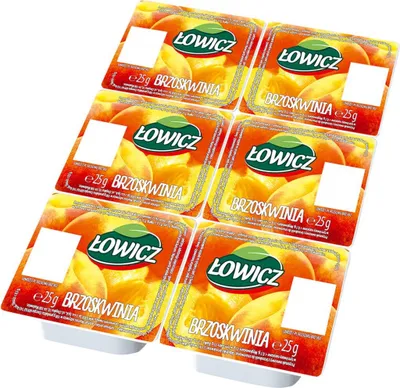Zdjęcie produktu dla Łowicz Produkt Owocowy Brzoskwinia 6 X 25 G