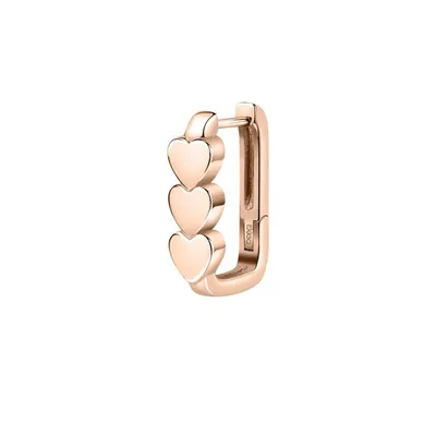 Produktbild von Bronze single earrings with hearts LPS02ARQ157