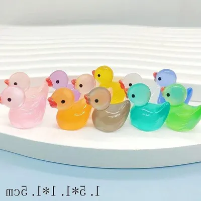 Obrázek produktu pro 120 kusů miniaturních kachen v různých barvách (15 x 15 x 11 cm) pro miniaturní zahrady, bonsaje, jezírka a akvária.