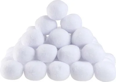 Produktbild von 50er-Packung Weihnachts-Kunstschneebälle, 7,6 cm, künstliches Schneeballspielzeug für Weihnachten, Winter, Schneeschlacht im Freien und Familien-Wurfspiel