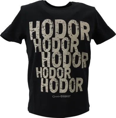 Produktbild von gozoo Game of Thrones Herren T-SHIRT Hodor Freizeit TShirt Shirt Men schwarz, Größe:L
