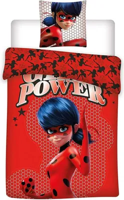 Produktbild von Miraculous Geschichten von Ladybug und Cat Noir Girl Power Bettwäsche-Set 140×200cm, 63×63 cm Mikrofaser